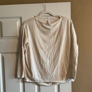 lululemon athletica Cream Long Sleeve Top